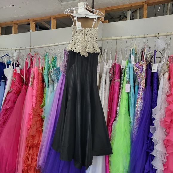 MacDuggal Formal Dress with Pearl Top - Picture 2 of 3